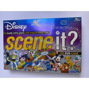 Disney Scene It The DVD Game 2004 Mattel G3122 Trivia Board Game Complete